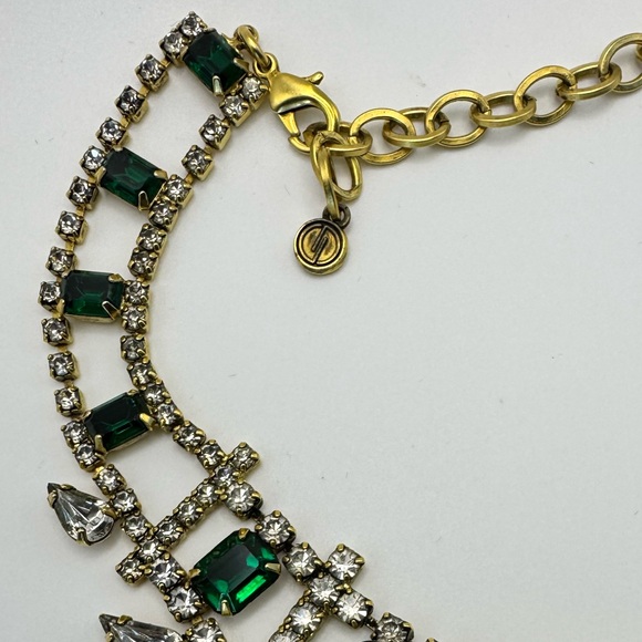 DYLANLEX Emerald Crystal & Pearl Statement Necklace - Picture 6 of 7